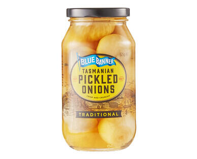 Blue Banner Traditional Tasmanian Original Pickled Onions 525g