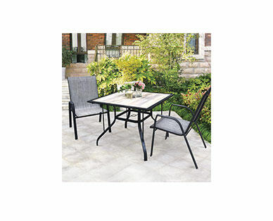 Gardenline Wood-Look Patio Dining Table
