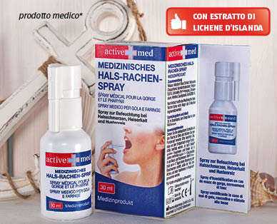 Spray per gola/faringe ACTIVE MED