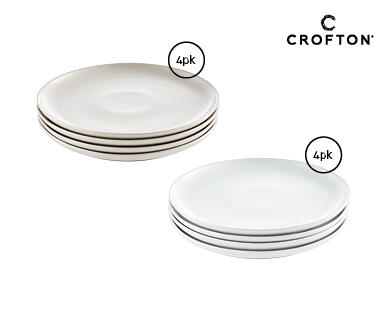 Ceramic Dinnerware 4 Pack – White or Stone