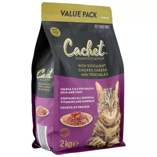 Gourmet Dry Cat Food 2kg - Succulent Chicken and Vegetable flavour
