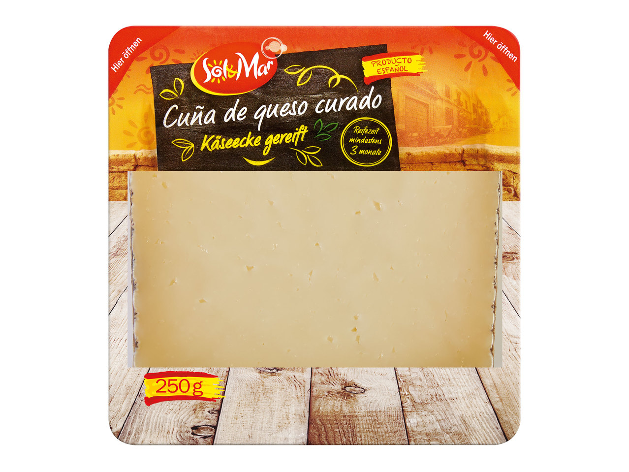 SOL & MAR Cuña de queso curado