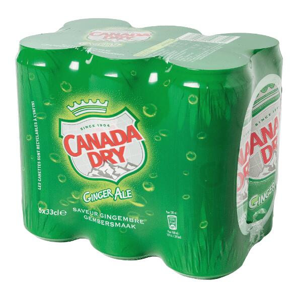 CANADA DRY(R) 				Ginger ale, 6 pcs