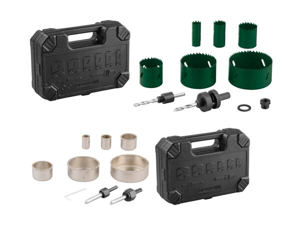 Scies à cloche bimétal/​en carbure de tungstène, 9 pièces