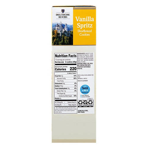 Vanilla Spritz Shortbread Cookies, 10.6 oz