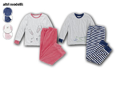 IMPIDIMIPI Pigiama in tessuto nicki per bambini piccoli
