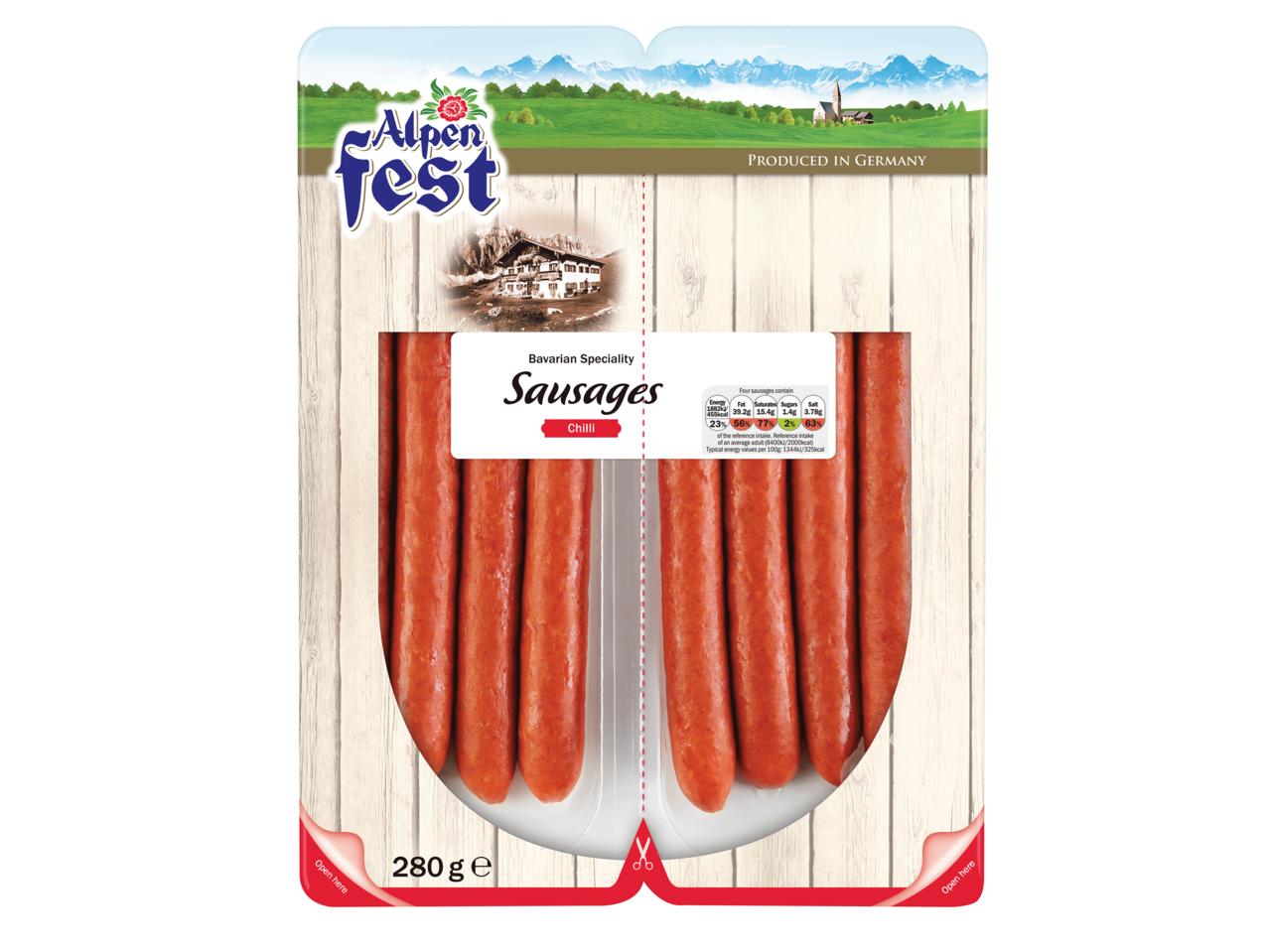ALPENFEST Bavarian Sausages