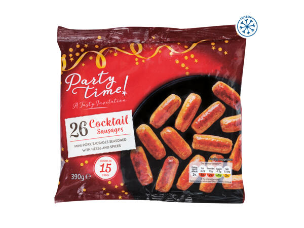 Party Time 26 Pork Cocktail Sausages