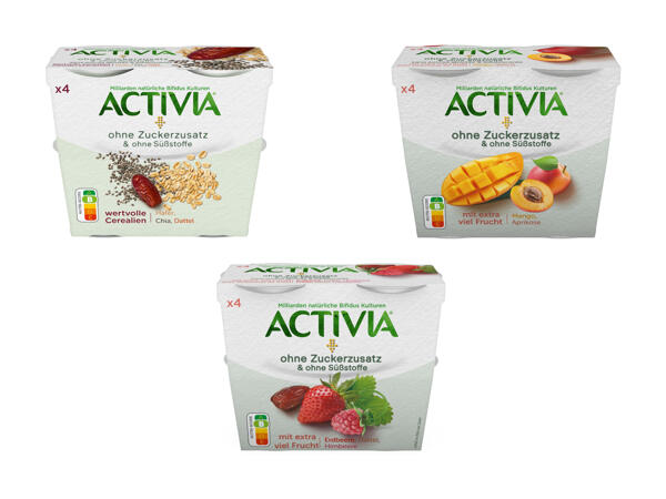 Yogourt Danone Activia sans sucre ajouté