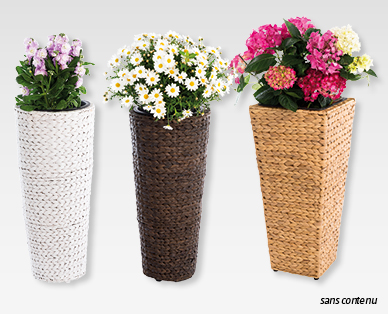 Pot pour plantes en jonc de jacinthes d'eau tressé GARDENLINE(R)