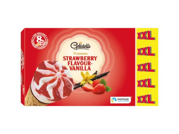 Ice Cream Cones Strawberry & Vanilla XXL