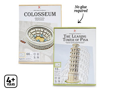 3D World Landmark Puzzles