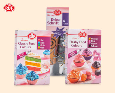 RUF Food Colours/Dekorschrift 4er