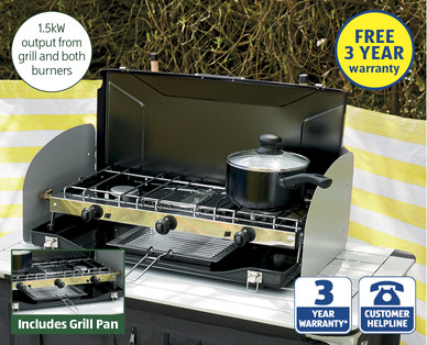 Dual Burner With Grill