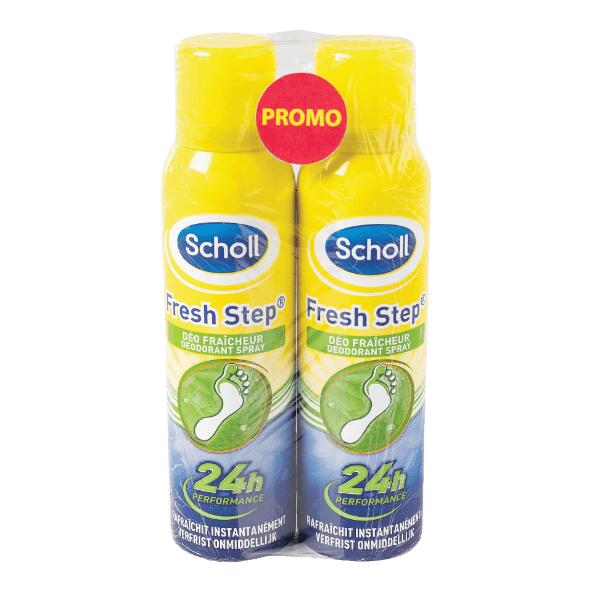 SCHOLL(R) 				Spray pour chaussures ou pieds, 2 pcs