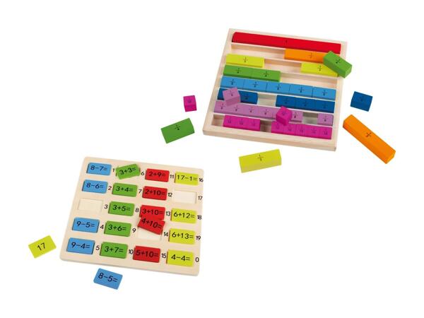 Jeu de calcul en bois