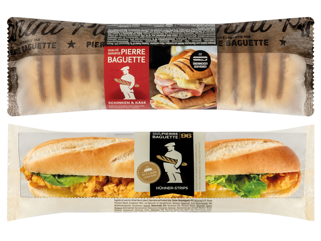 PIERRE BAGUETTE Panini oder Baguette