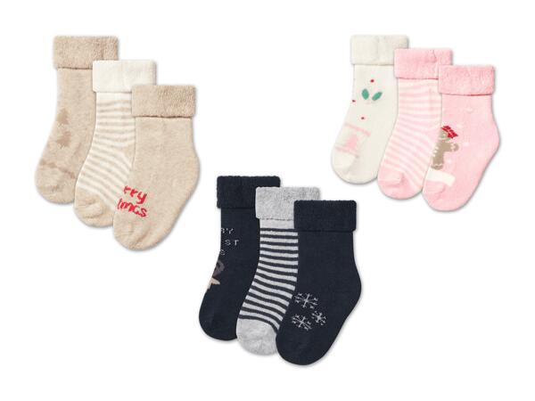 Baby-Thermosocken, 3 Paar
