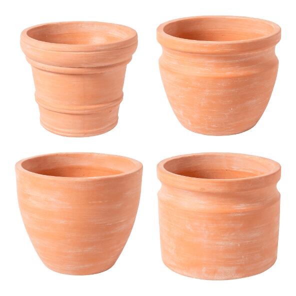 BELAVI(R) 				Pot à fleurs en terre cuite