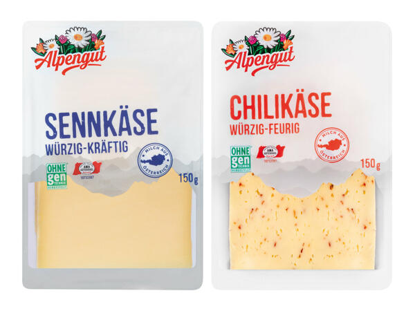 Bergbauern Scheibenkäse würzig