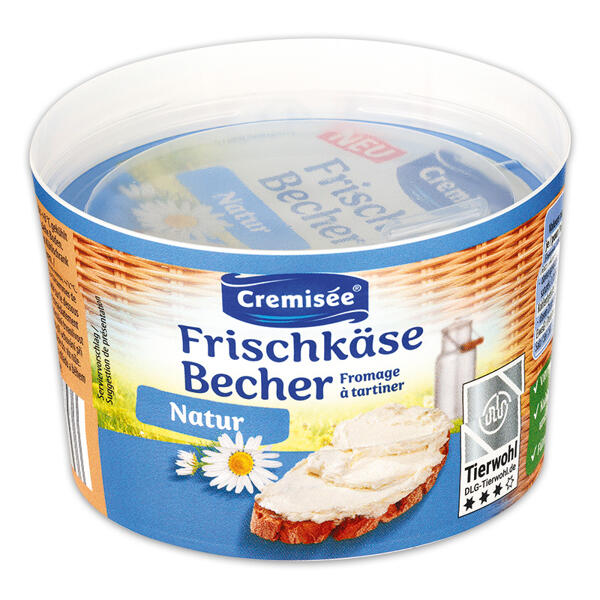 Frischkäse Becher
