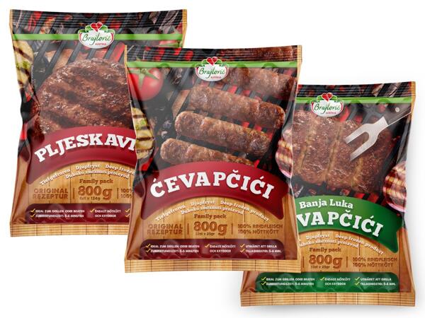 Cevapcici oder Pljeskavica