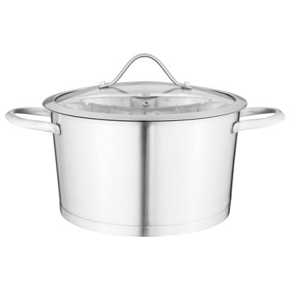 Gryde med glaslåg