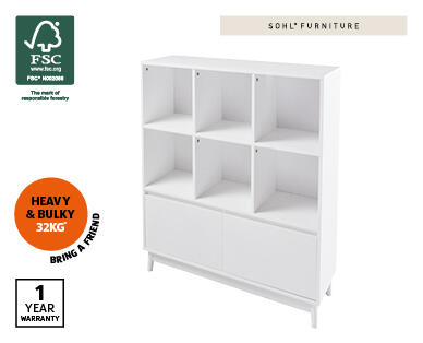 Home Study Bookcase – White