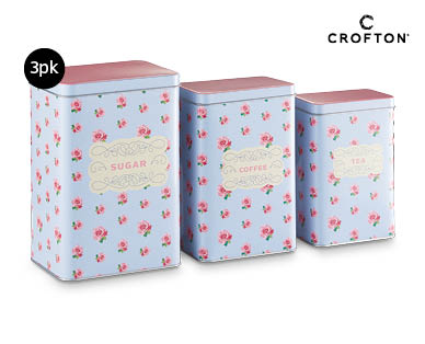 Tin Storage Canisters 3pk