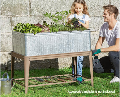 Vintage Planter with Stand