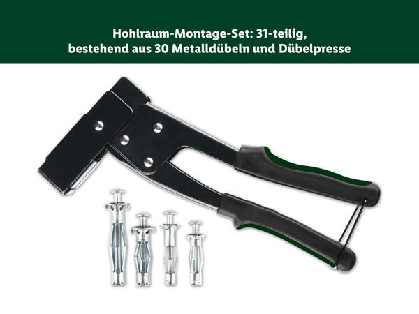 Hohlraum-Metalldübel-Set