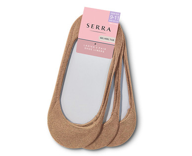Serra Ladies' 3-Pack Shoe Liners