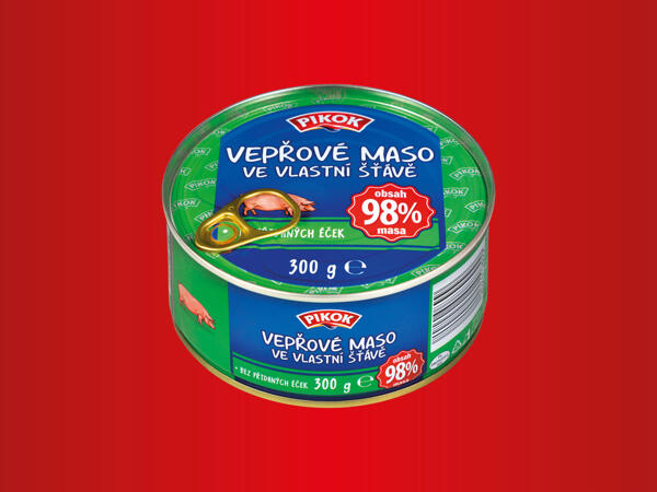 VEPŘOVÉ MASO VE VLASTNÍ ŠŤÁVĚ