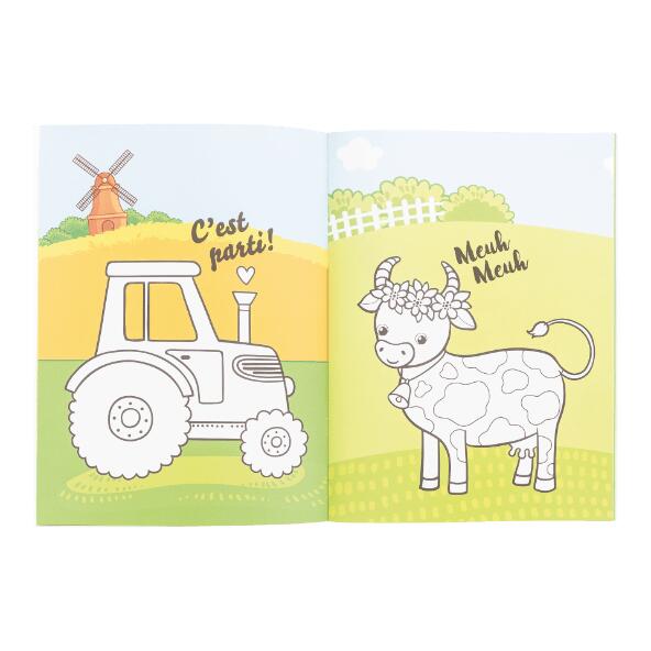 Livre de coloriage et d'autocollants