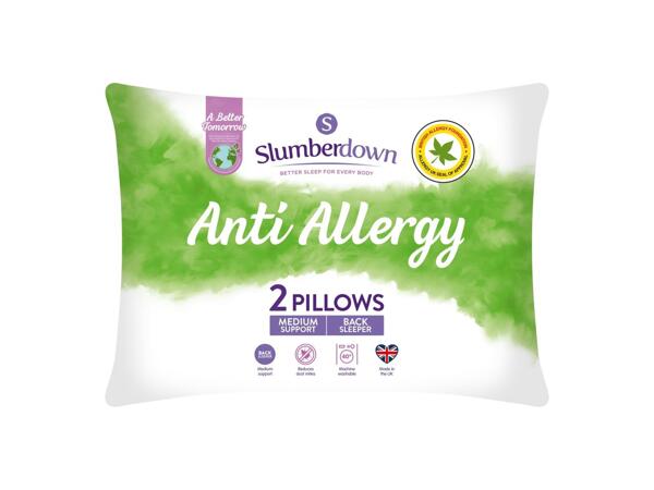 Slumberdown Anti-Allergy Pillow Pair