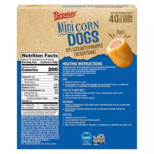 Bite Sized Batter Wrapped Mini Corndogs, 26.8 oz