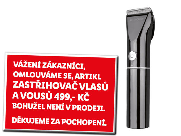 ZASTŘIHOVAČ VLASŮ A VOUSŮ