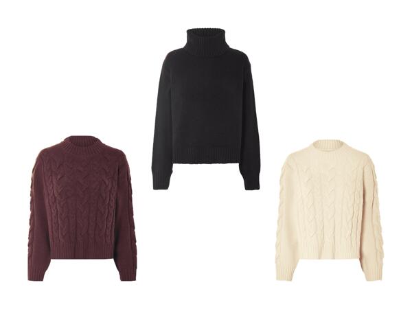Pull en tricot grossier