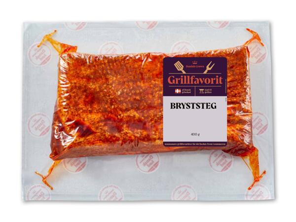 Bryststeg med BBQ