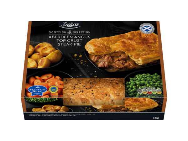 Deluxe Aberdeen Angus Scotch Beef Top Crust Steak Pie