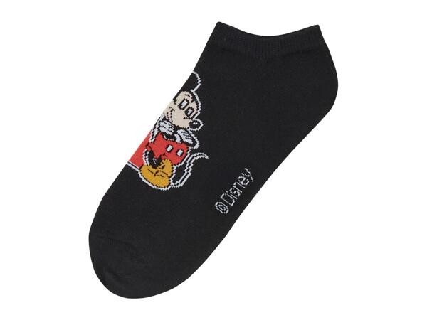 Disney Kids' Mickey Mouse Trainer Socks - 3 Pairs