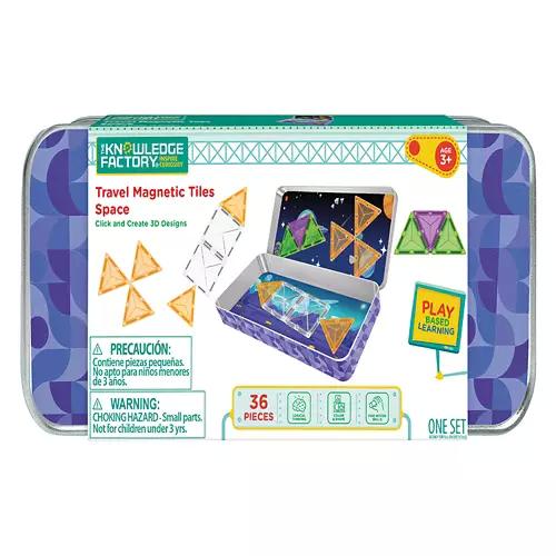 36 Pieces Travel Magnetic Tiles - Space