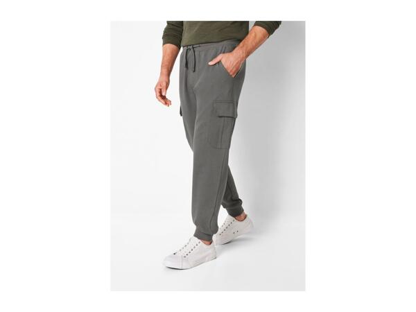 Livergy Men's Cargo Joggers - Grey