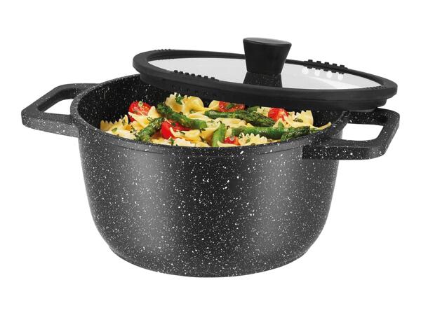Silvercrest Cast Black Granite Aluminium Casserole Dish