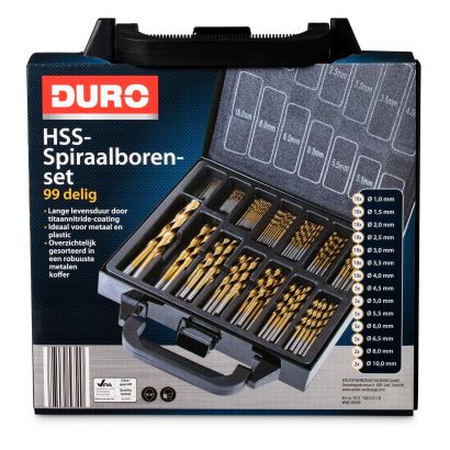 Spiralbohrerset, 99-teilig