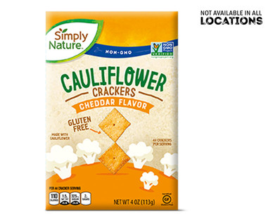 Simply Nature Cauliflower Cracker Cheddar or Sea Salt