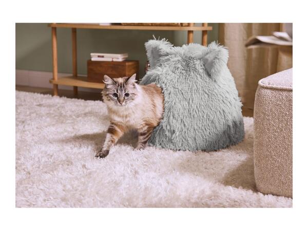 Zoofari Grey Cat Cave Bed