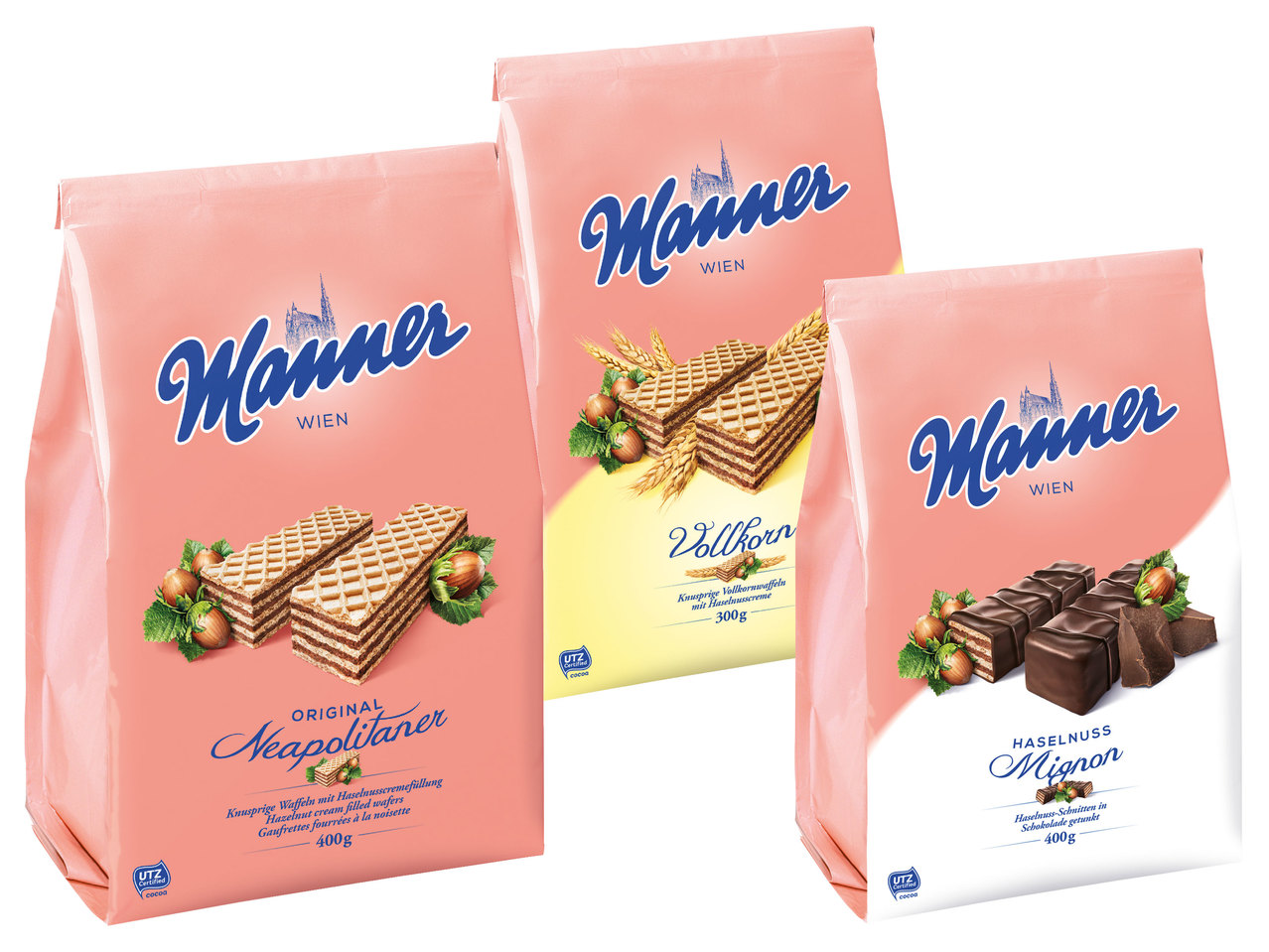 MANNER Neapolitaner, Vollkorn oder Mignon Schnitten