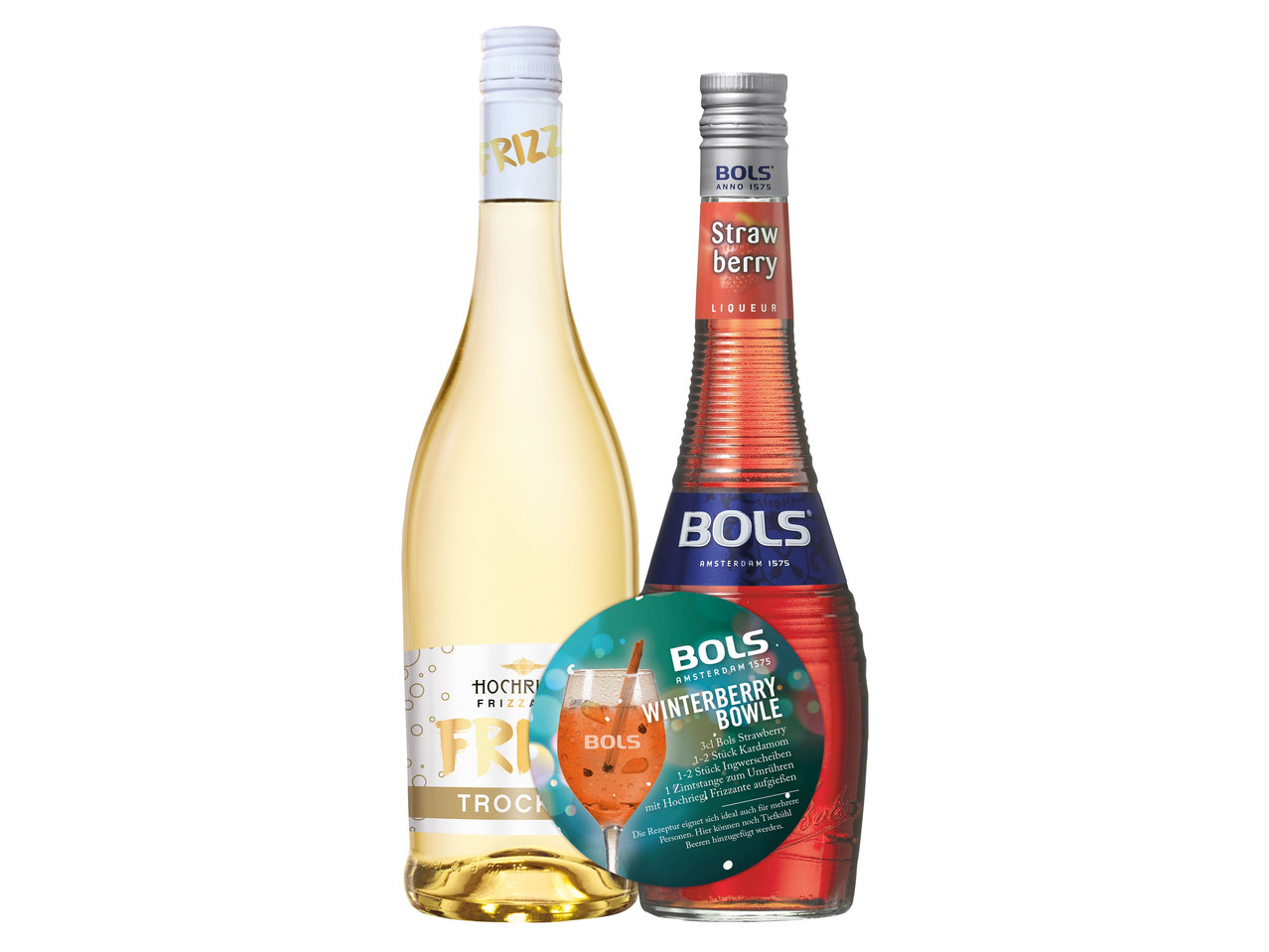 HOCHRIEGL Frizzante Classic + „Bols" Strawberry Duopack