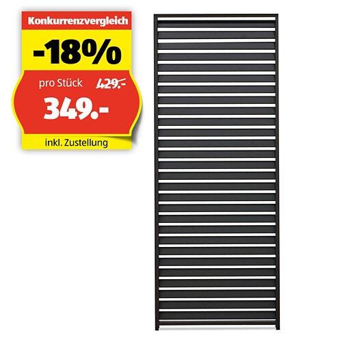 SORARA OUTDOOR LIVING Lamellenwand für Pergola mit Lamellendach, Mirador 80/88
